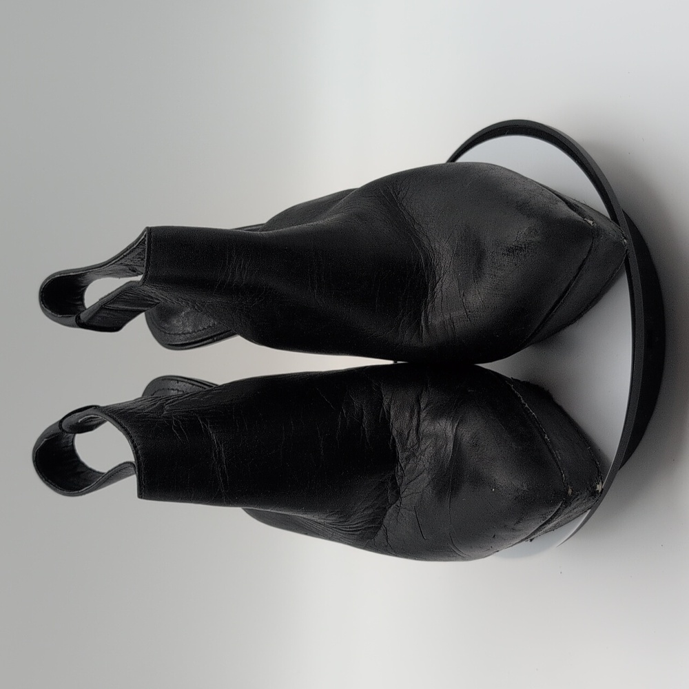 BCBGENERATION| Black Leather High Heel Ankle Boots - Picture 4 of 16